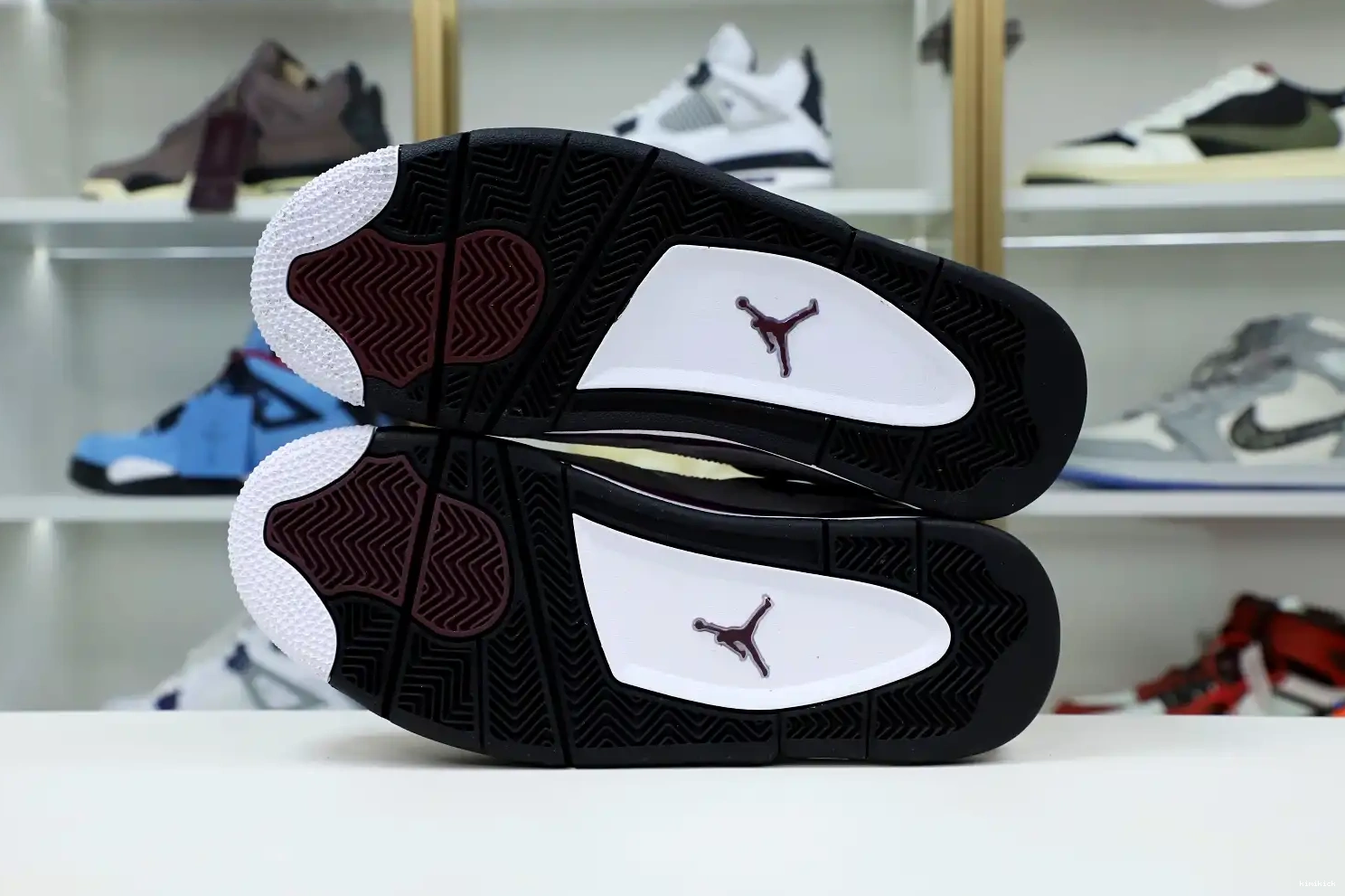X AIR JORDAN PARIS JORDAN SAINT-GERMAIN Kimikick AIR RETRO 4 'BORDEAUX' 0611
